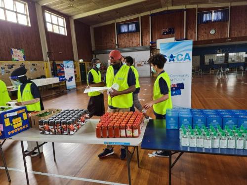 Covid food distribution