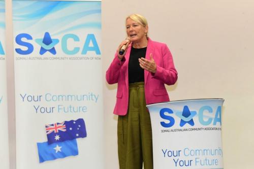 The Hon. Lynda Voltz MP speaking at our annual Sydney Somali Community Iftar 